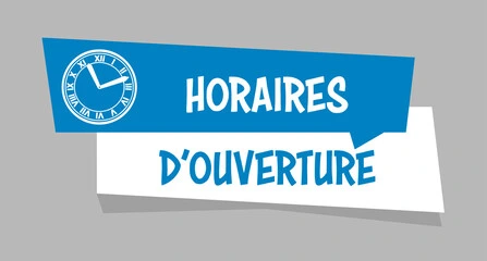 Horaires d'ouvertures